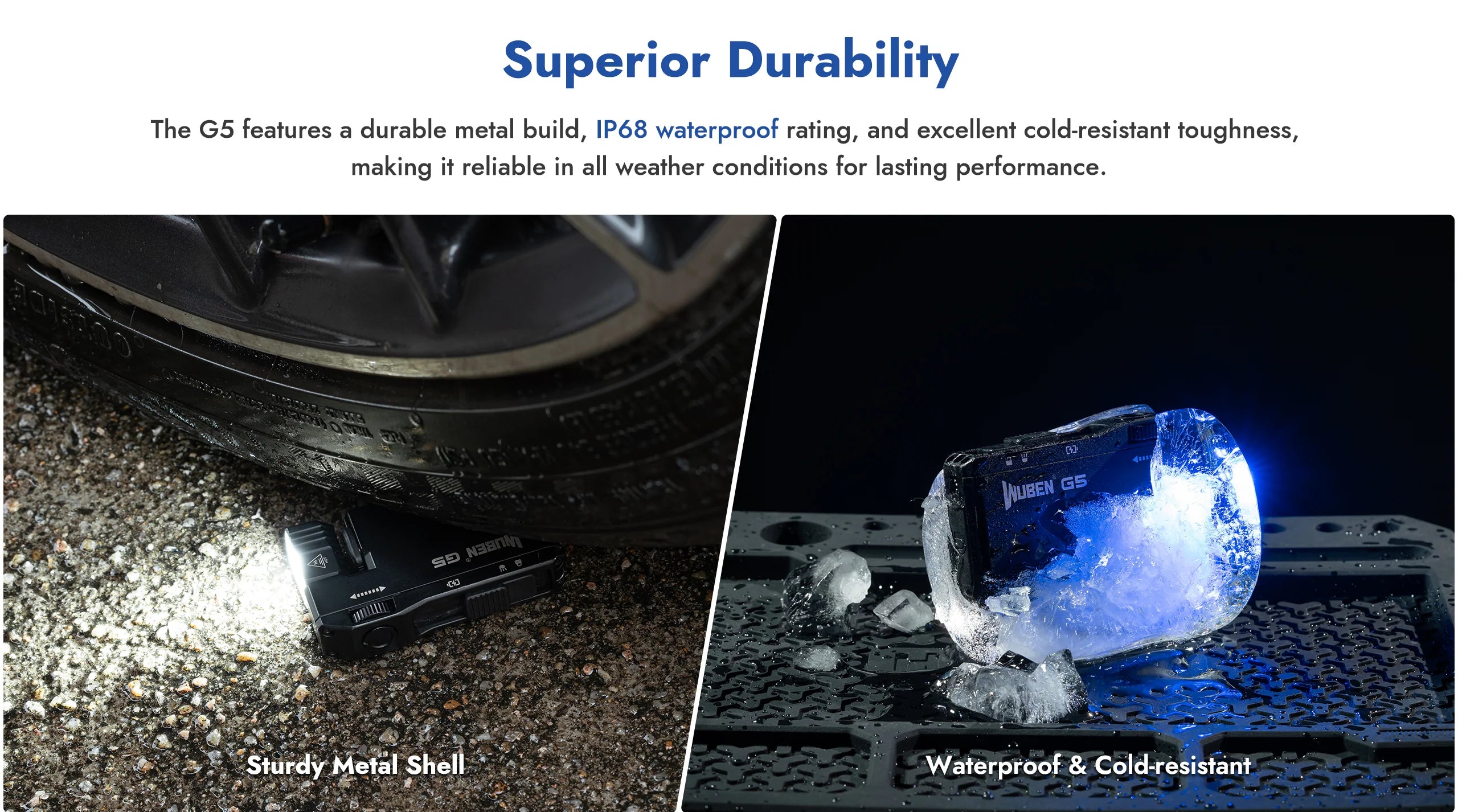 Lampe torche WUBEN G5 EDC 400 lumens